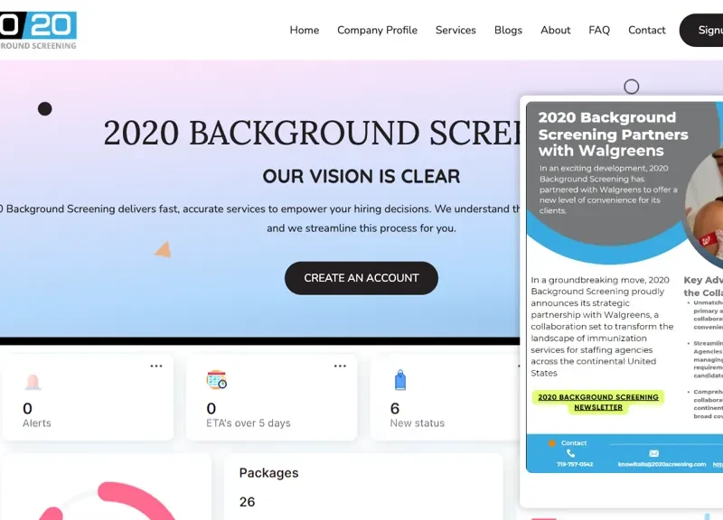 2020 Background Screening