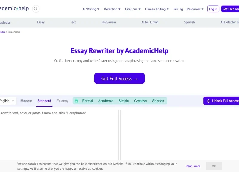 AcademicHelp Paraphraser