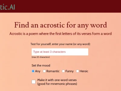 Acrostic AI