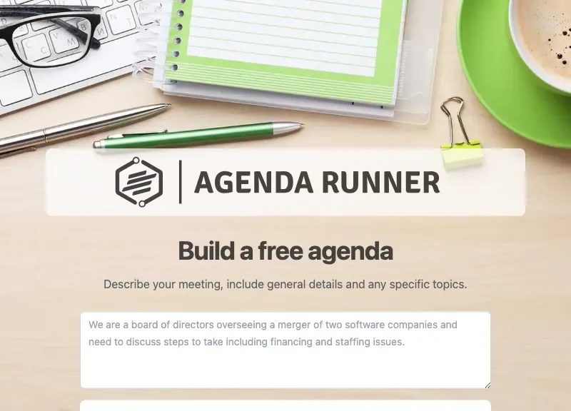 Agenda Runner