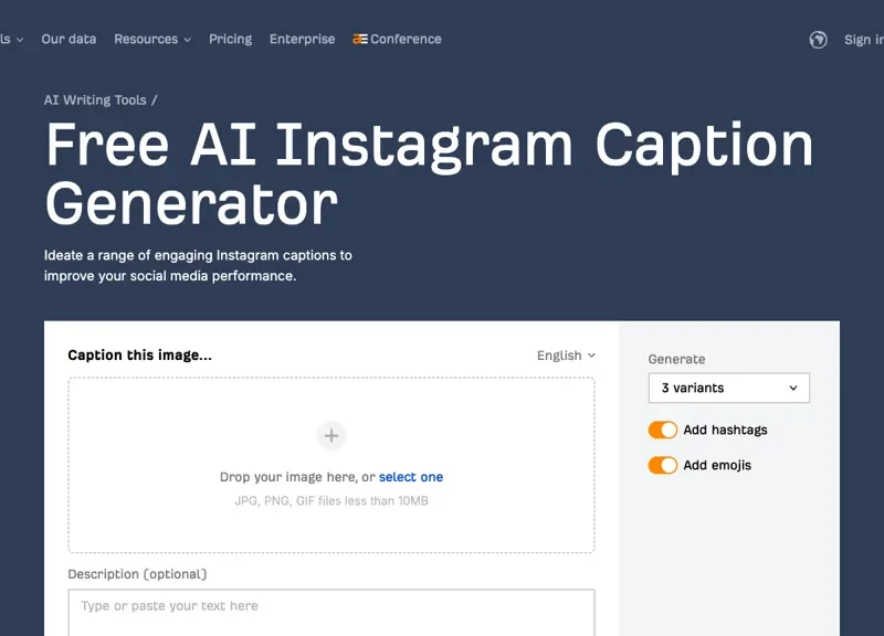 Instagram Caption Generator