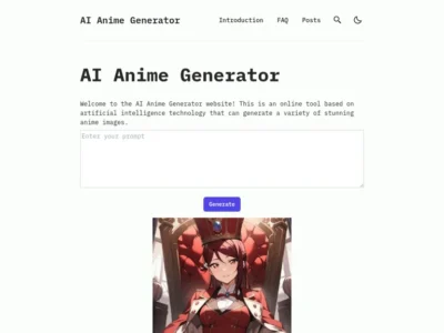 AI Anime Generator
