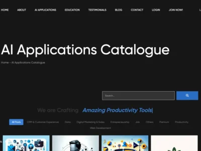 Ai Application Catalogue