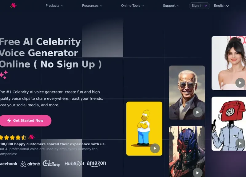 AI Celebrity Voice Generator