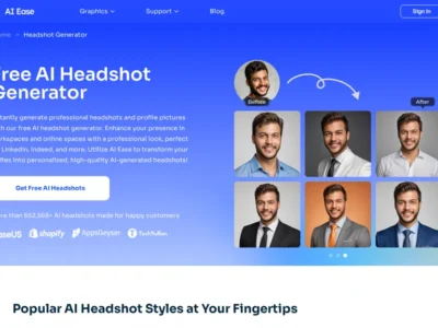 AI Ease Free Headshot Generator