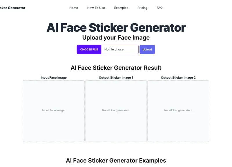 AI Face Sticker Generator