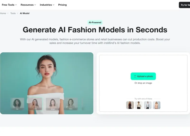 AI Fashion Models (Face Swap) By InsMind