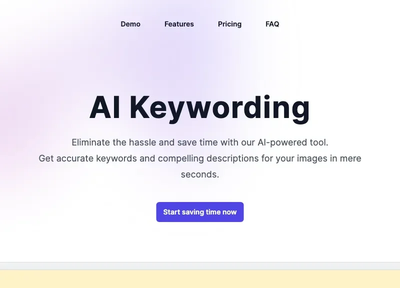 AI Keywording