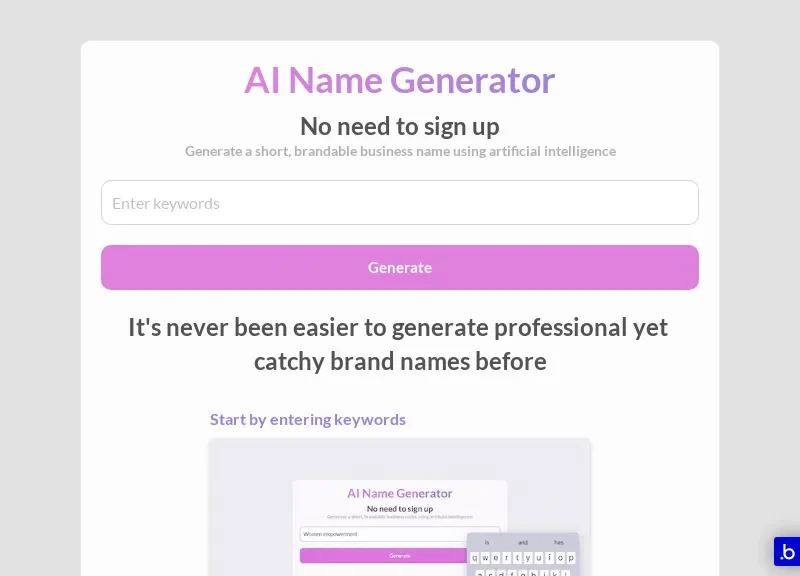 AI Name Generator