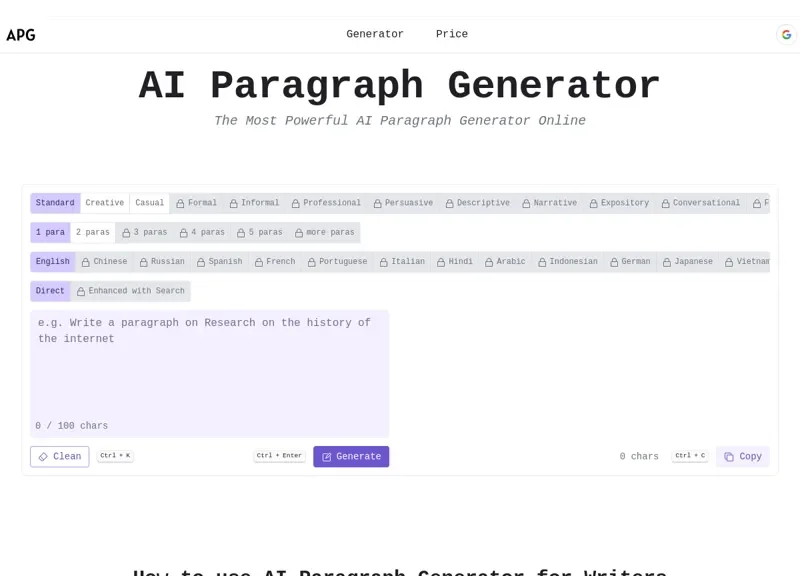 Paragraph Generator