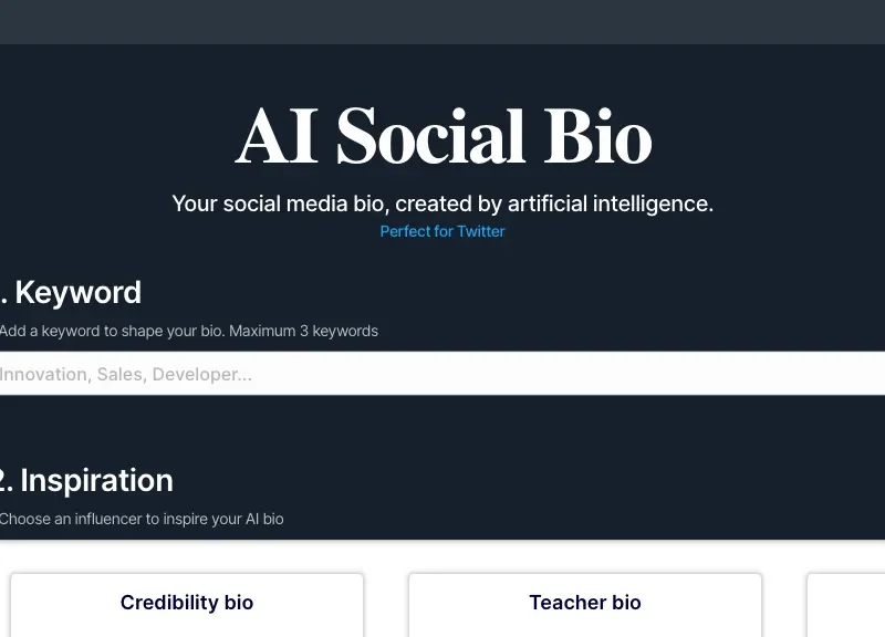 AI Social Bio