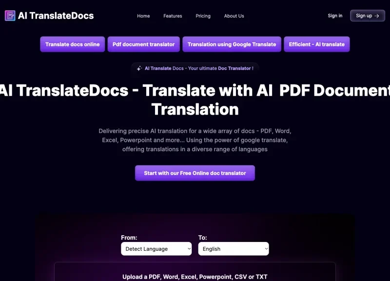 AI TranslateDocs