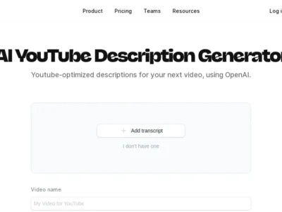 AI YouTube Description Generator