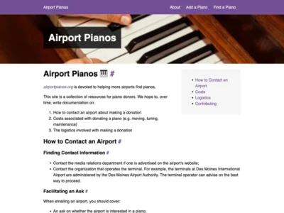 Airport Pianos