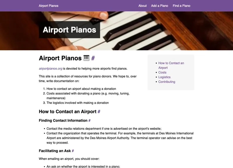 Airport Pianos