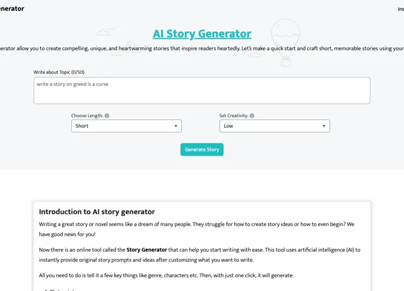 AIStoryGenerator.Com