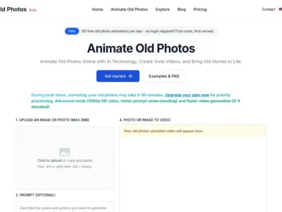 Animate Old Photos