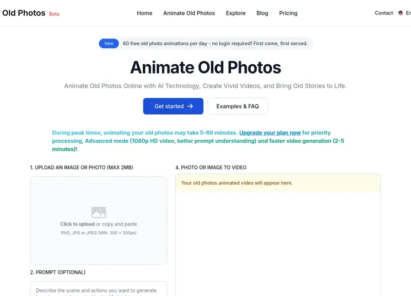 Animate Old Photos