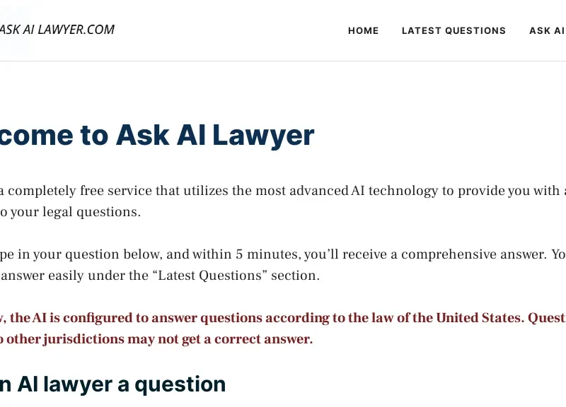 Ask AI Lawyer