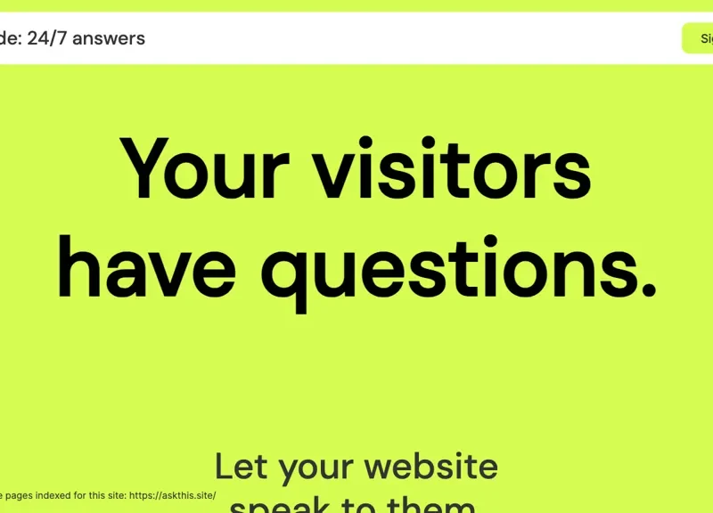 ASK THIS SITE