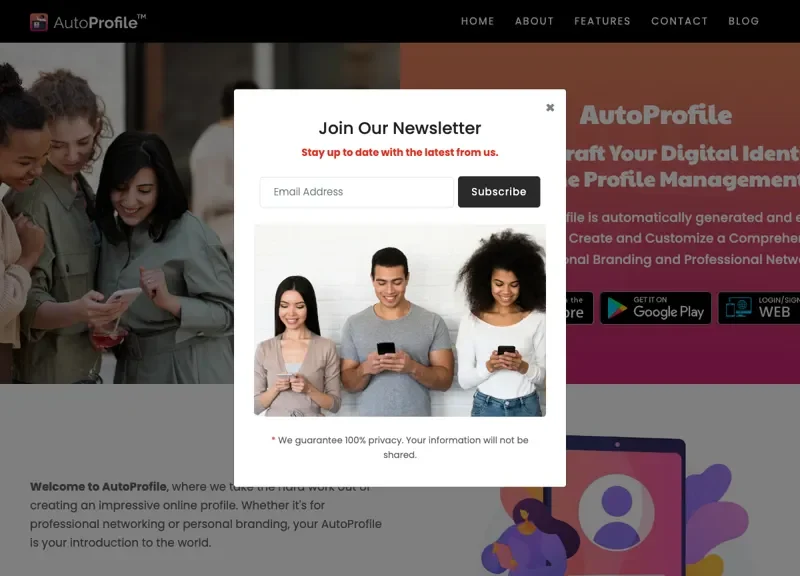 AutoProfile: Personal Profiles