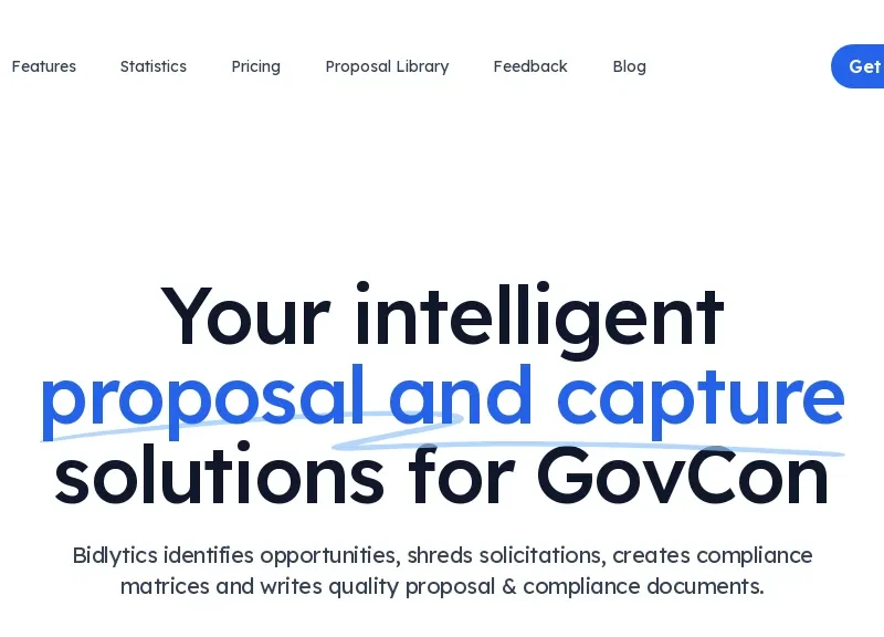 Bidlytics - AI For GovCon