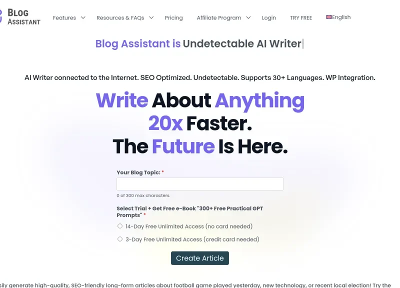 Blog Assistant