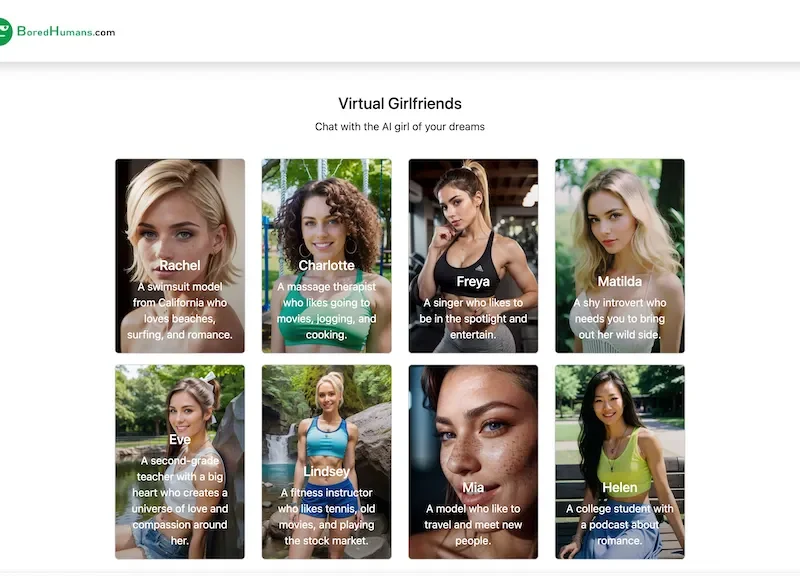 Free Virtual Girlfriends