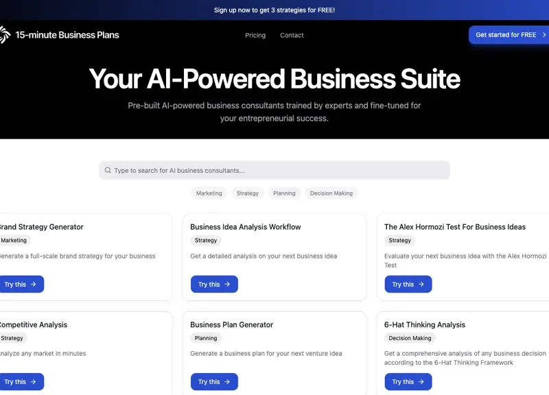 Business Plan Factory