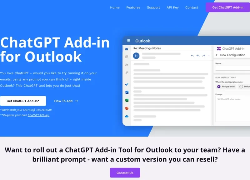 ChatGPT Add-In For Outlook