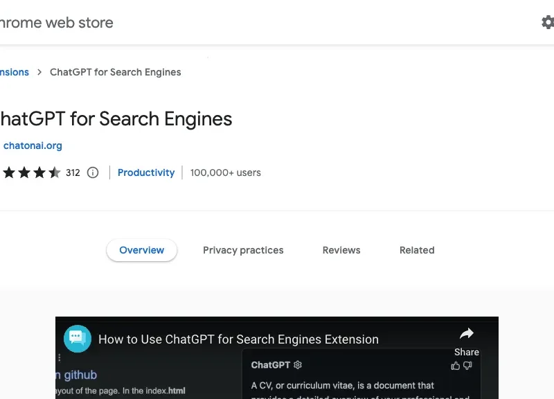 ChatGPT Chrome Extension