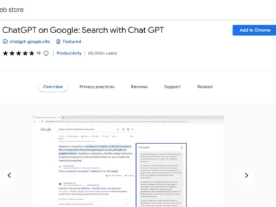 ChatGPT On Google: Search With Chat GPT