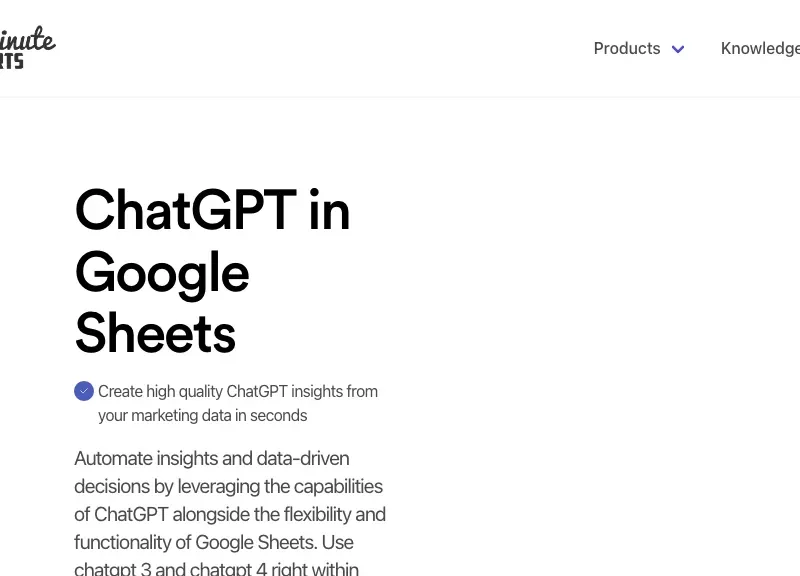 ChatGPT In Google Sheets