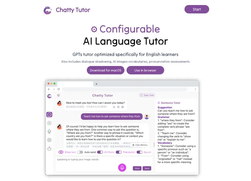 Chatty Tutor