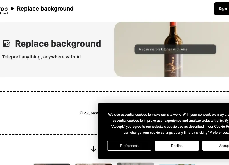 ClipDrop Replace Background
