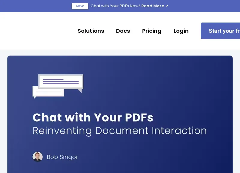 CloudPDF - Chat With Your PDFs