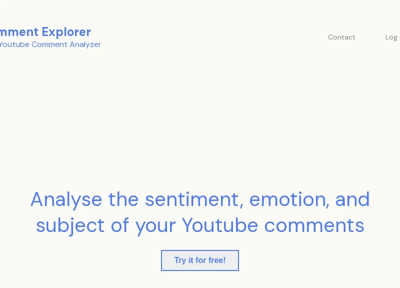 Comment Explorer - Youtube