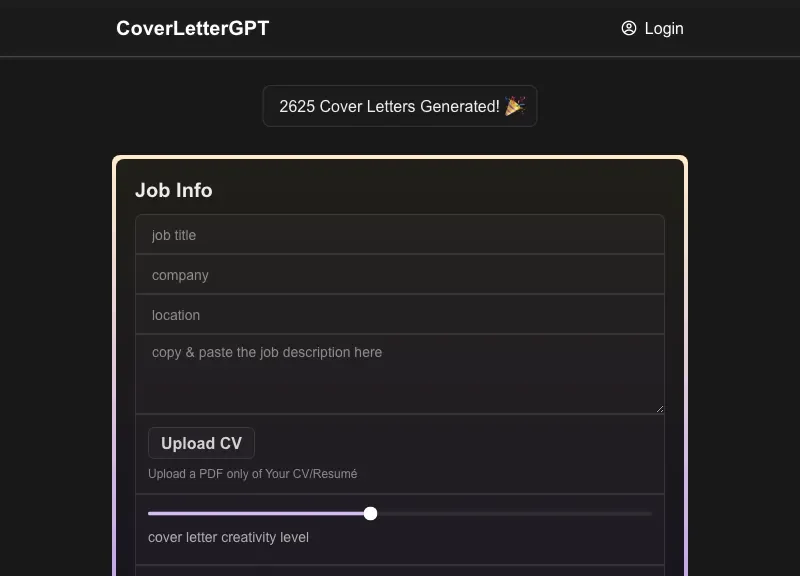 CoverLetterGPT