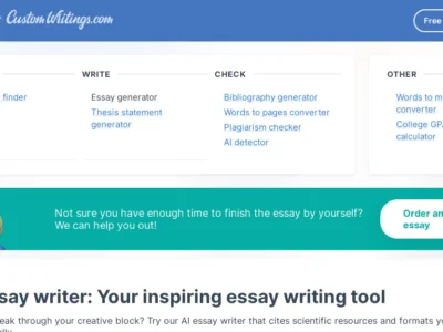 CustomWritings AI Essay Writer