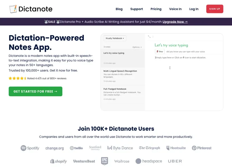 Dictanote