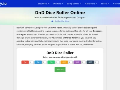 DnD Dice Roller