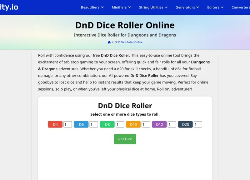 DnD Dice Roller