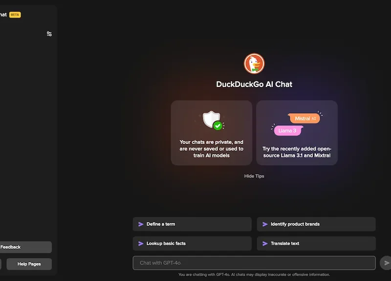 Duck.Ai Chat