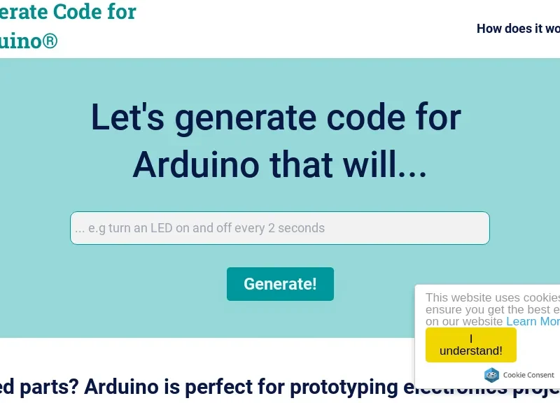 Duino Code Generator