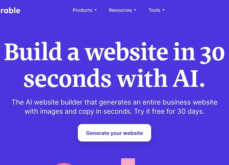 Durable AI Site Builder