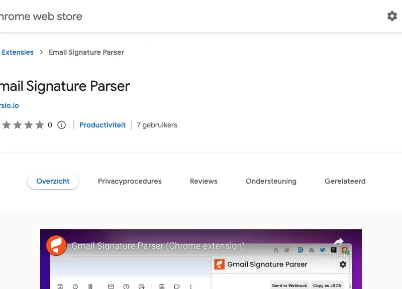 Email Signature Parser