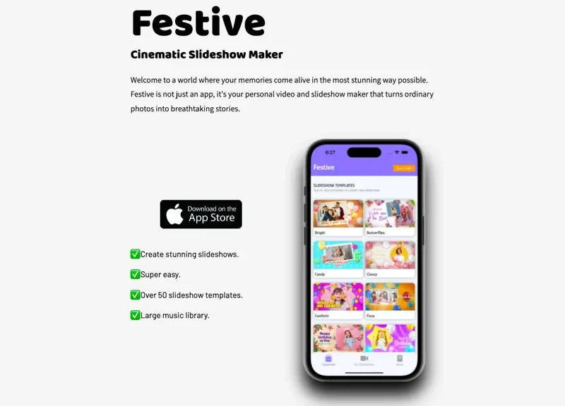 Festive Slideshow Maker