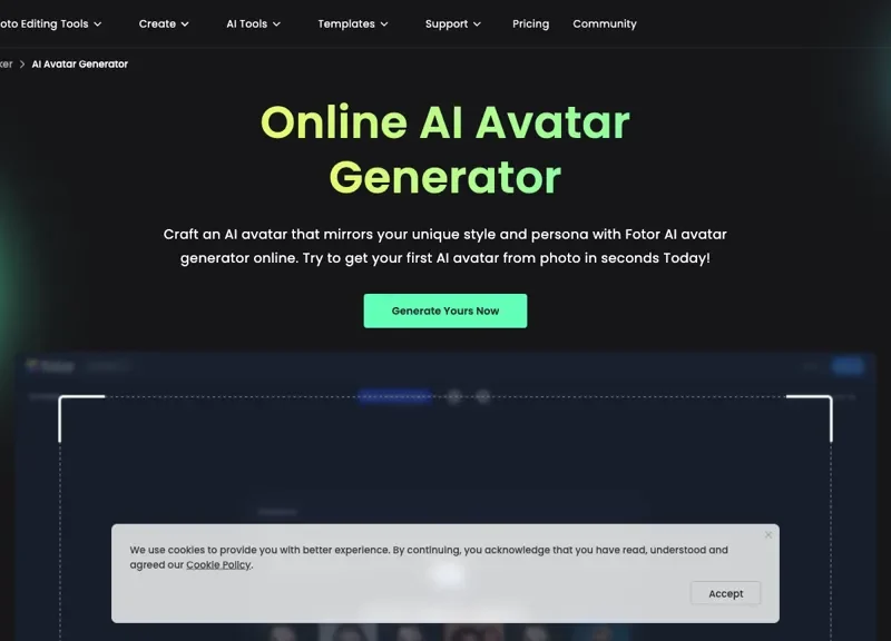 Fotor AI Avatar Generator