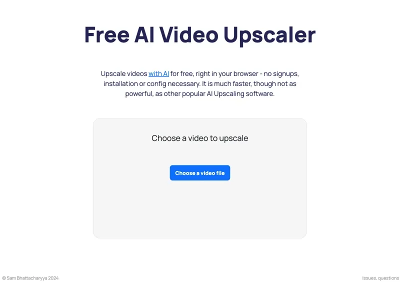 Free AI Video Upscaler