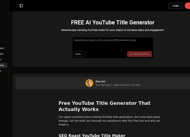 YouTube Title Generator